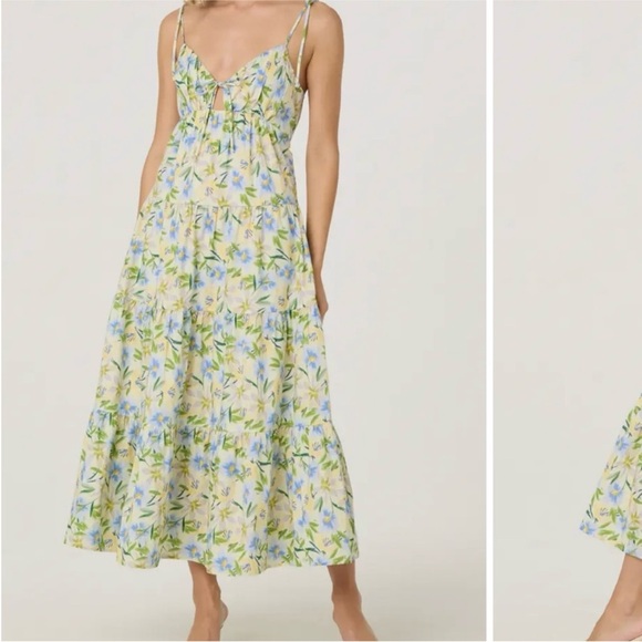 NWT ASTR the Label Tie Strap Tiered Maxi
Dress - Picture 4 of 4